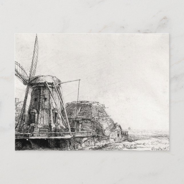 Mill, 1641 vykort (Framsida)