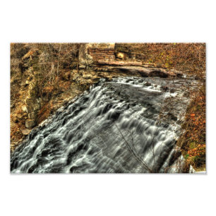 Mill Bäck Falls, Cleveland, Ohio Fototryck