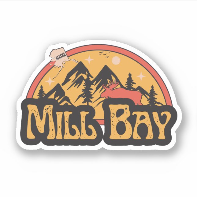 Mill Bay, Alaska dekal (Framsida)