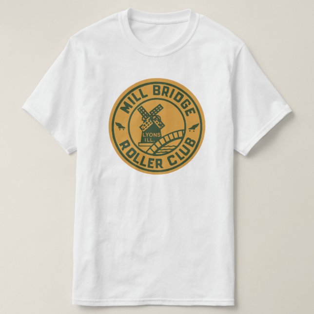Mill Bridge Roller Rink, Lyons, Illinois Tee (Design framsida)