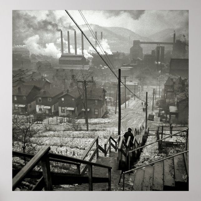 MILL DISTRICT of 1940 PITTSBURGH Poster (Framsidan)