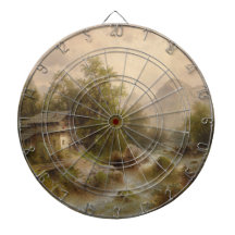 Mill på en Mountain Stream (av Albert Rieger)