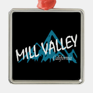 Mill Valley California Mountains Julgransprydnad Metall