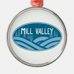 Mill Valley California Outdoor Julgransprydnad Metall