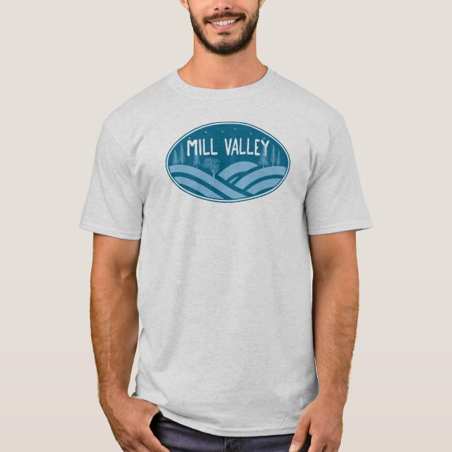 Mill Valley California Outdoor T Shirt (Framsida)