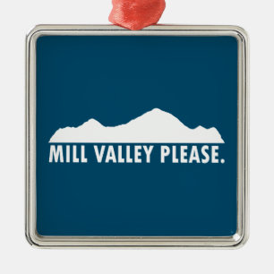 Mill Valley California Snälla Julgransprydnad Metall