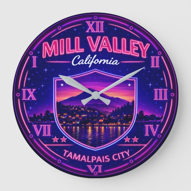 Mill Valley California Stor Klocka (Framsida)
