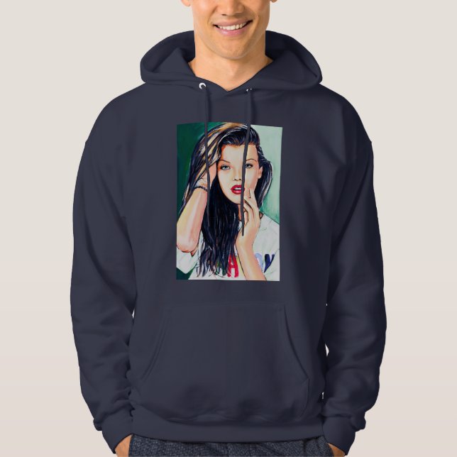 Milla Jovovich T-ShirtMilla Jovovich Hoodie (Framsida)