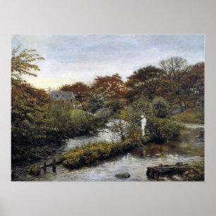 Millais - Flowing to the River 1871 Poster