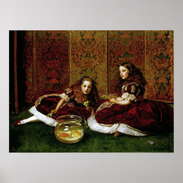Millais - Fritidsstunder 1864 Poster (Framsidan)