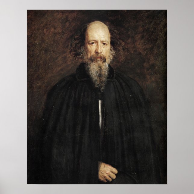 Millais - Lord Alfred Tennyson 1881 Poster (Framsidan)