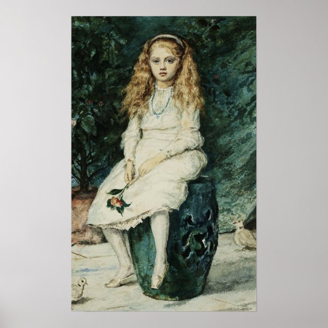 Millais - Nina Lehmann (Lady Campbell) 9 år Poster (Framsidan)