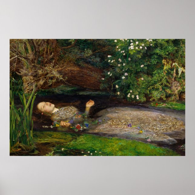 Millais Ophelia CC0008 Poster (Framsidan)