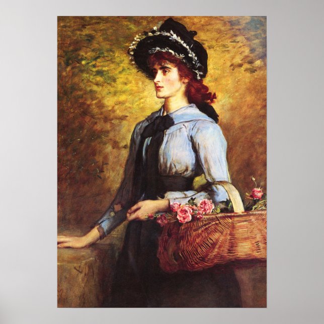 Millais - Sweet Emma Morland 1892 Poster (Framsidan)