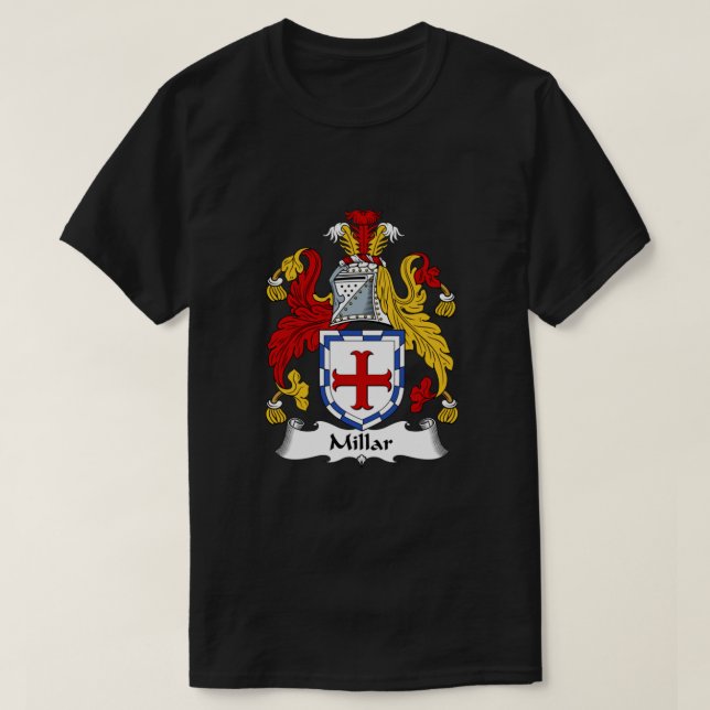 Millar Coat of Arms  Millar Family Crest Classic T Shirt (Design framsida)