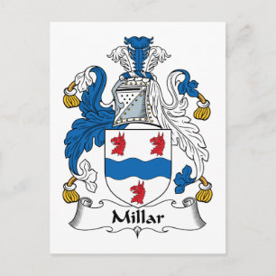 Millar Family Crest Vykort