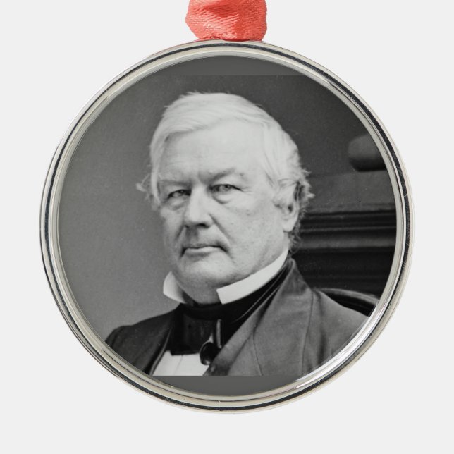 Millard Fillmore 13:e presidenten Julgransprydnad Metall (Framsidan)