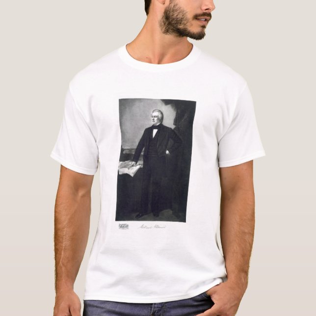 Millard Fillmore 13th president av den eniga Staen T Shirt (Framsida)