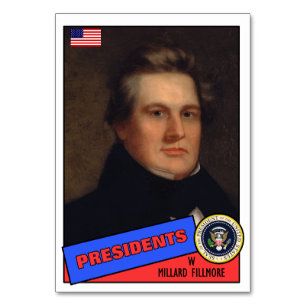 Millard Fillmore Basebollkort Bordsnummer