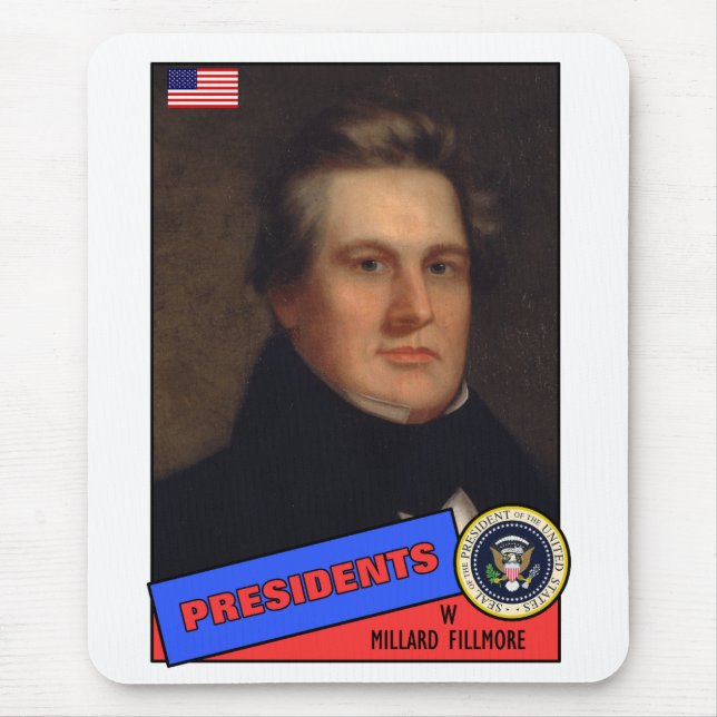 Millard Fillmore Basebollkort Musmatta (Framsidan)