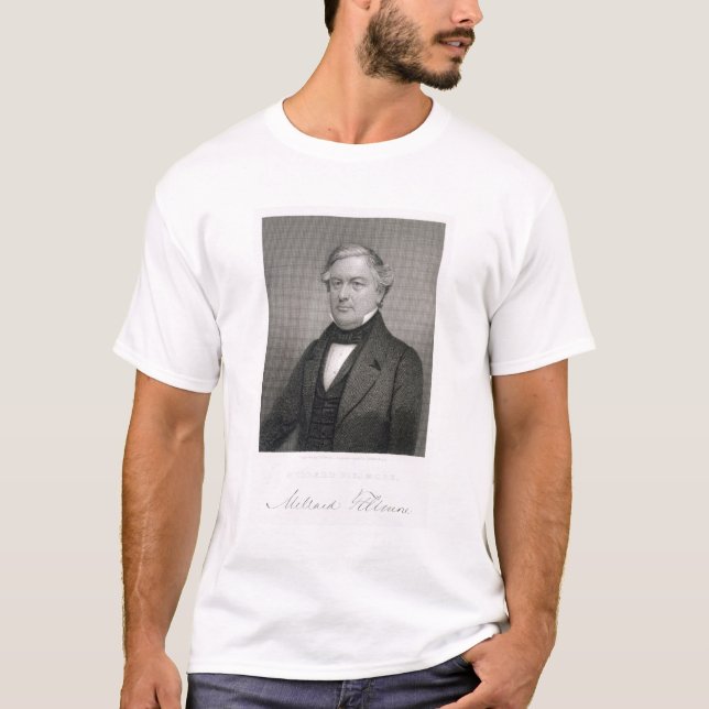 Millard Fillmore som inristas av Thomas B. T Shirt (Framsida)