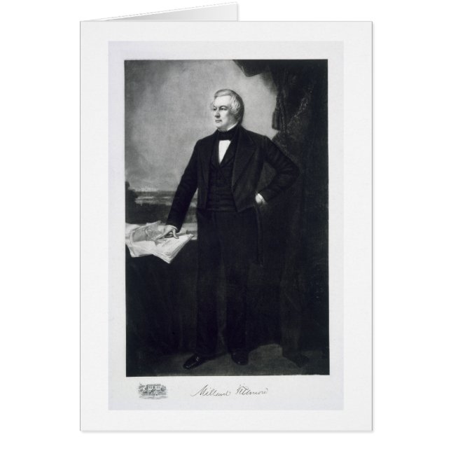 Millard Fillmore, USA:s trettonde president Hälsningskort (Framsidan)