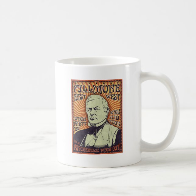 Millard Fillmore - Whig ut! Kaffemugg (Höger)