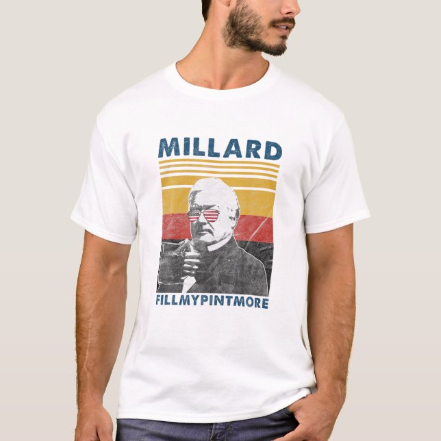 Millard Fillmypintmore Drunk President Fillmore 4T T Shirt (Framsida)