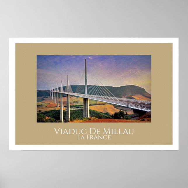 Millau Viaduct, Frankrike Poster (Framsidan)