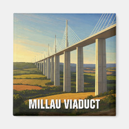 Millau Viaduct Frankrike Travel Magnet