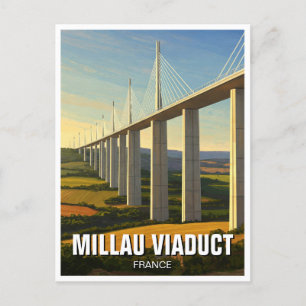 Millau Viaduct Frankrike Travel Vykort