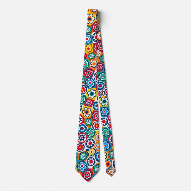 Mille Fiori Patterned Neck Tie Slips (Framsida)