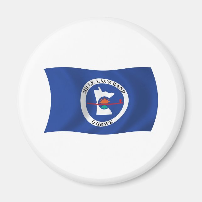 Mille Lacs Band Reservation Flagga Magnet (Framsidan)