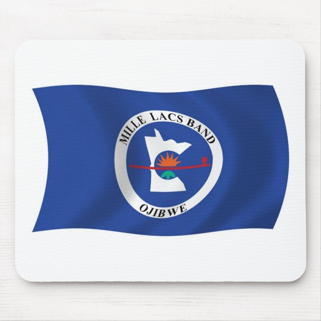 Mille Lacs Band Reservation Flagga Mousepad Musmatta (Framsidan)