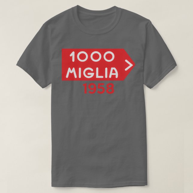 Mille Miglia 1000 1958 T Shirt (Design framsida)