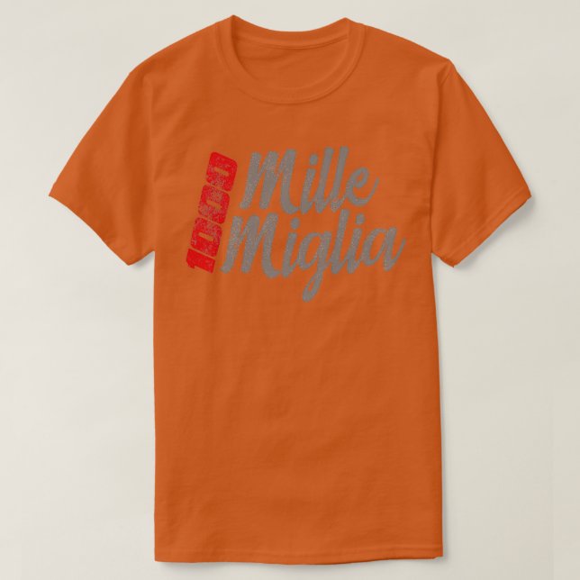 Mille Miglia 1000 T Shirt (Design framsida)