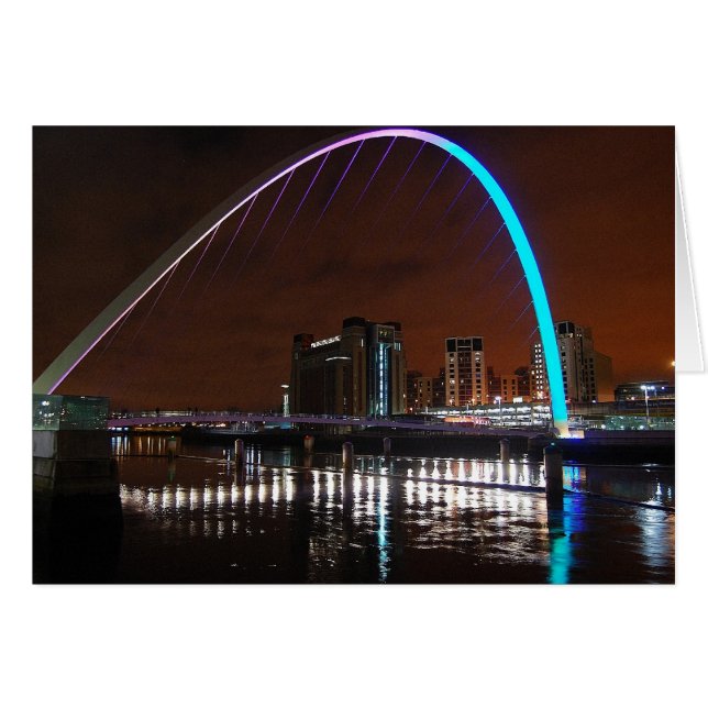 Millenium Bridge, Gateshead Hälsningskort (Framsidan Horizontal)