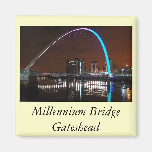 Millenium Bridge, Gateshead Magnet (Framsidan)
