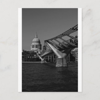 Millenium Bridge och St Pauls Cathedral Vykort