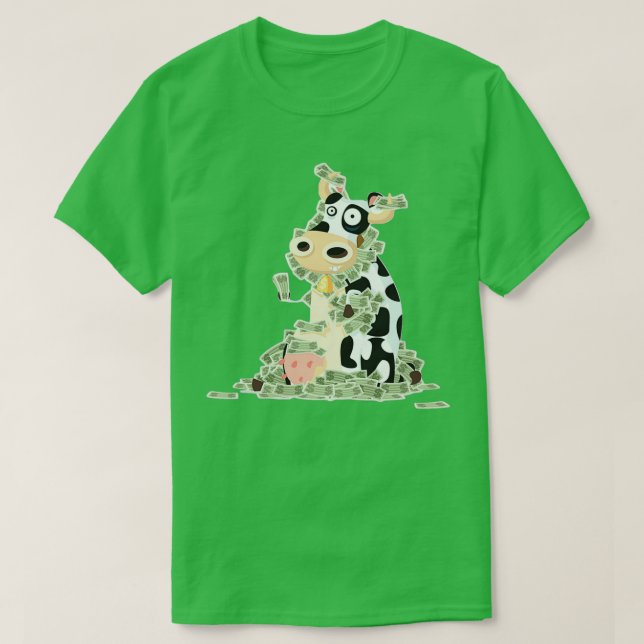 Millenium Farmer i pengarar Cow Pengarar  T Shirt (Design framsida)