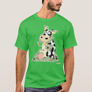 Millenium Farmer i pengarar Cow Pengarar  T Shirt