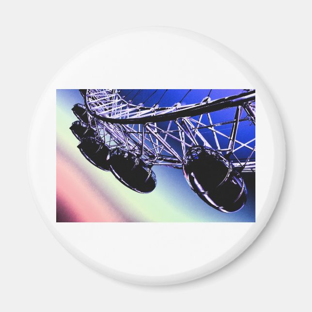 milleniumhjul London digital art Magnet (Framsidan)