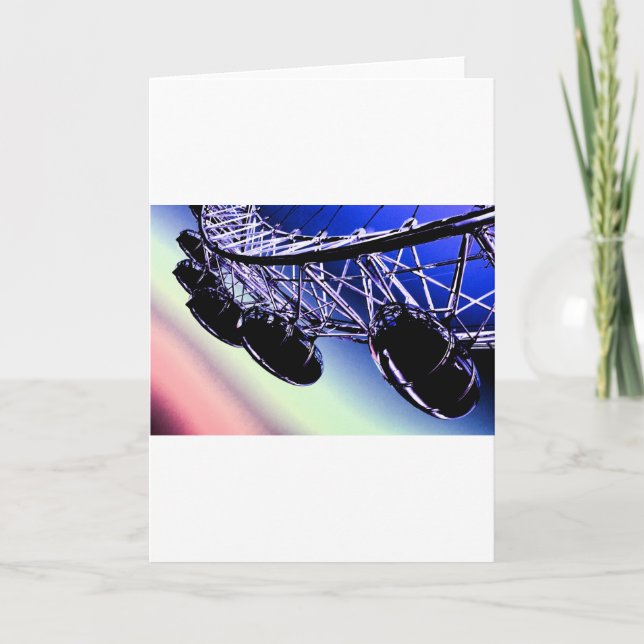 milleniummen rullar London digital konst Kort (Framsida)