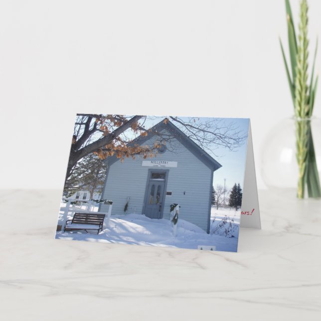 “Millennär & sömmerska" Julkort Kort (Framsida)