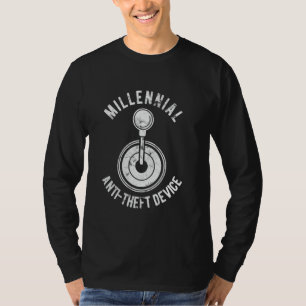 Millennial Antistöldanordning Rolig Manuell Växell T Shirt