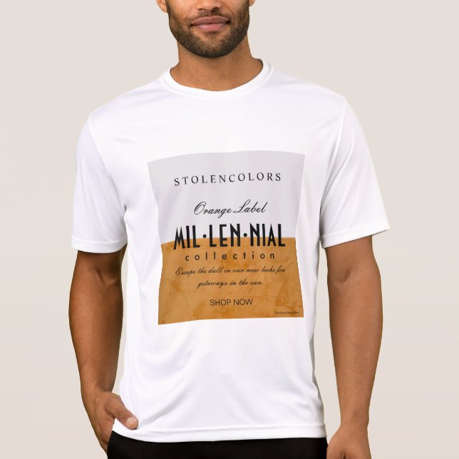 Millennial Collection Performance Herr T-shirt (Framsida)