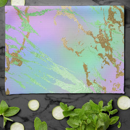 Millennial Marble | Uppspelning av Regnbåge Pastel Kökshandduk