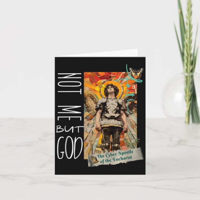 Millennial Saint The Eucharist Not Me God Premium  Kort (Framsida)