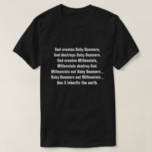Millennial skämt Dk för rolig person född under T Shirt