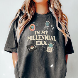 Millennials rolig t-shirt från 90-talet till fest